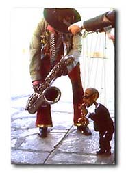  a Puppet in Alamo Plaza 